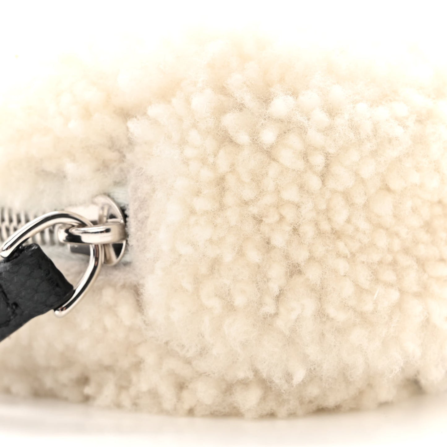 Sheepskin Karung Miniature Charm White Ice Verde Alga