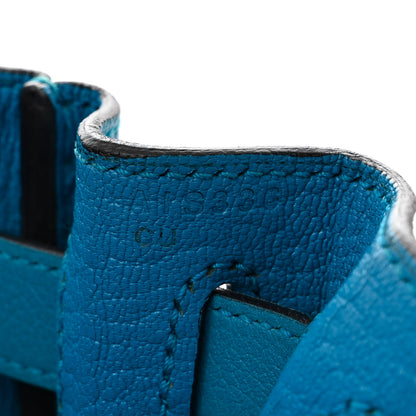 Hermes Evercolor Kelly Retourne 28 Bleu Zanzibar 7 of 17