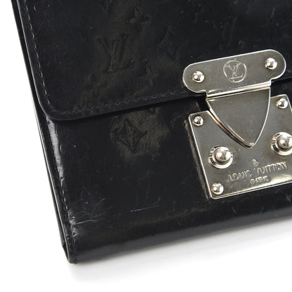 Louis Vuitton Vernis Glace Anouchka PM Wallet Black 10 of 10