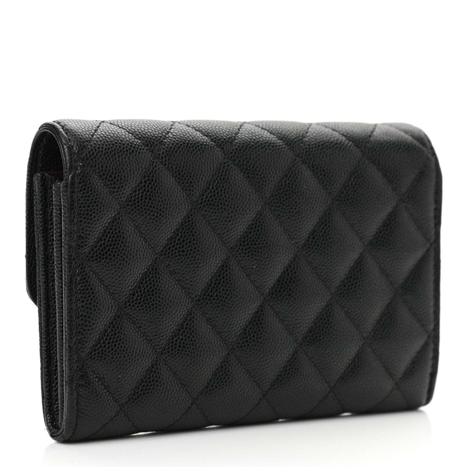 Chanel Caviar Quilted Medium Flap Wallet Black 3 of 9
