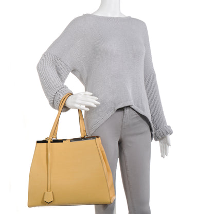 Fendi Vitello Elite Flamingo Large 3Jours Tote Giallo Alchemy 2 of 12