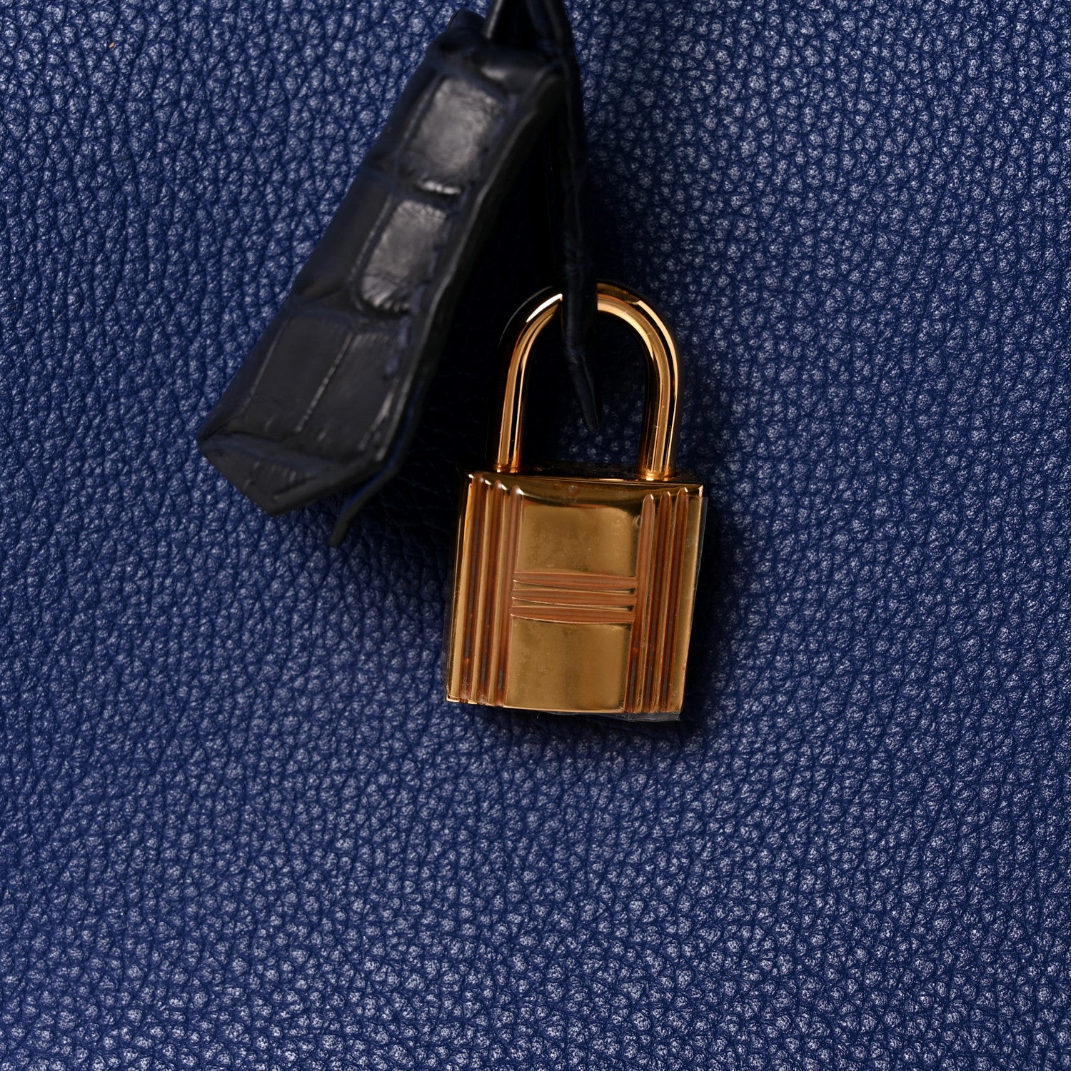 Hermes Taurillon Novillo Matte Alligator Birkin Touch 30 Bleu Saphir Bleu Marine 11 of 12