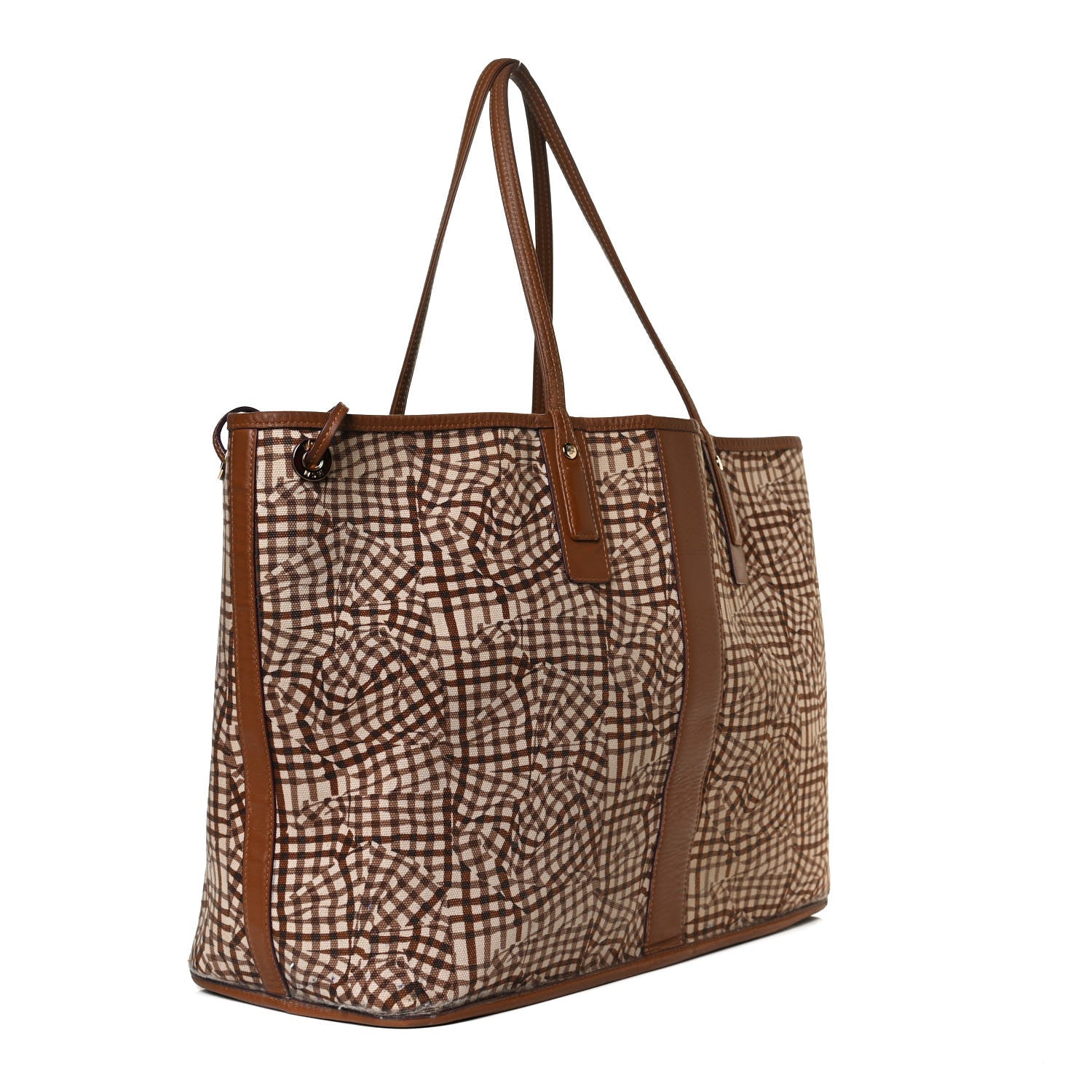 MCM Visetos Large Liz Reversible Shopper Tote Cognac 5 of 24