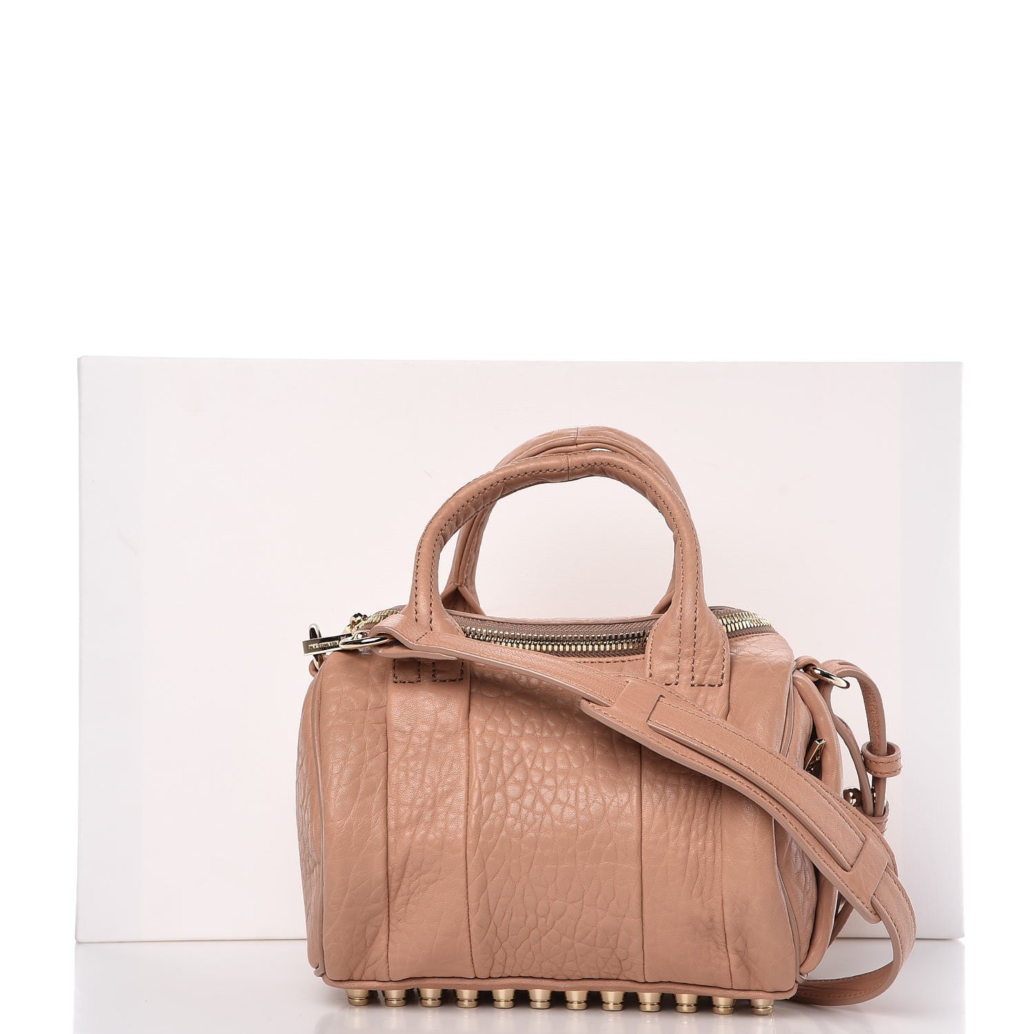 Alexander Wang Pebbled Lambskin Mini Rockie Blush Pale Gold Hardware 7 of 7