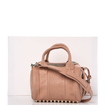 Alexander Wang Pebbled Lambskin Mini Rockie Blush Pale Gold Hardware 7 of 7
