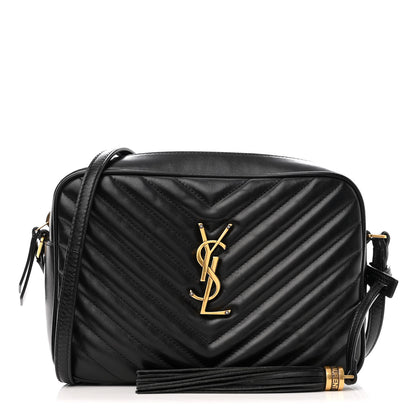 Saint Laurent Calfskin Matelasse Monogram Lou Camera Bag Black 1 of 11