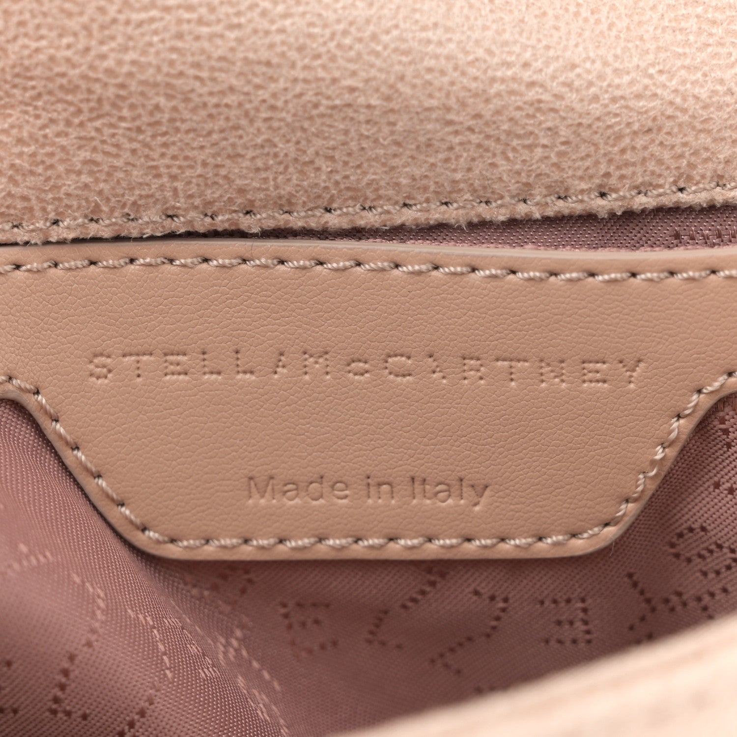 Stella McCartney Shaggy Deer Mini Fold Over Falabella Crystal Crossbody Blush Nude 6 of 10