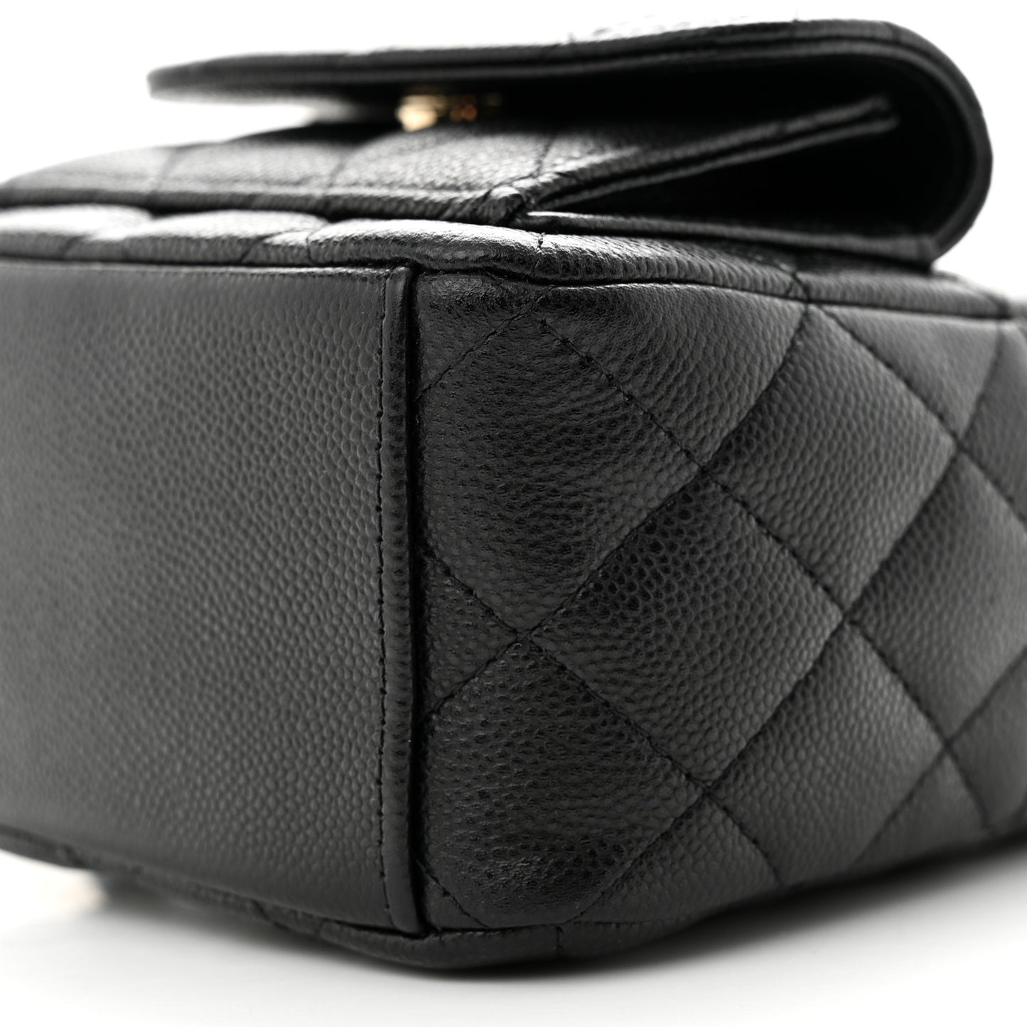 Caviar Quilted CC Mini Classic Backpack Black