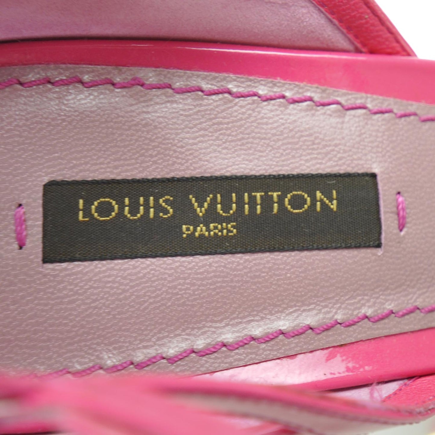 Patent Wedge Sandals 37 Rose Pop