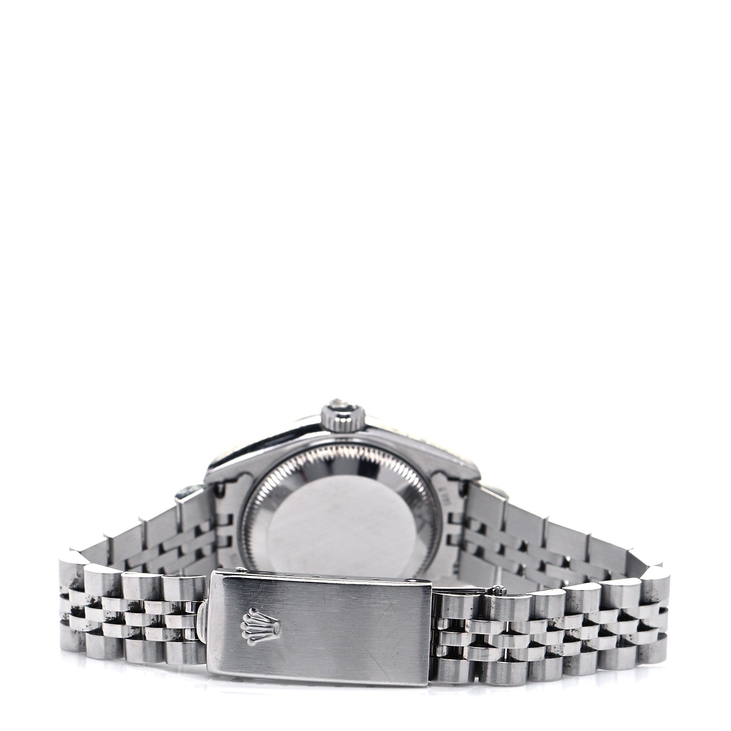Rolex Stainless Steel 18K White Gold Diamond 26mm Oyster Perpetual Datejust Watch Silver 69174 3 of 4