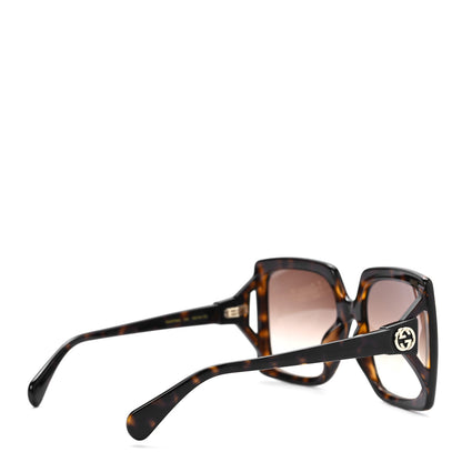 Gucci Acetate Square Frame Sunglasses GG0876SA Tortoise 4 of 8