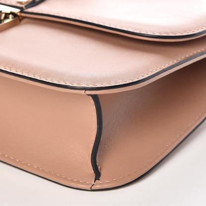 Valentino Garavani Vitello Medium Glam Lock Rockstud Flap Soft Noisette 6 of 8