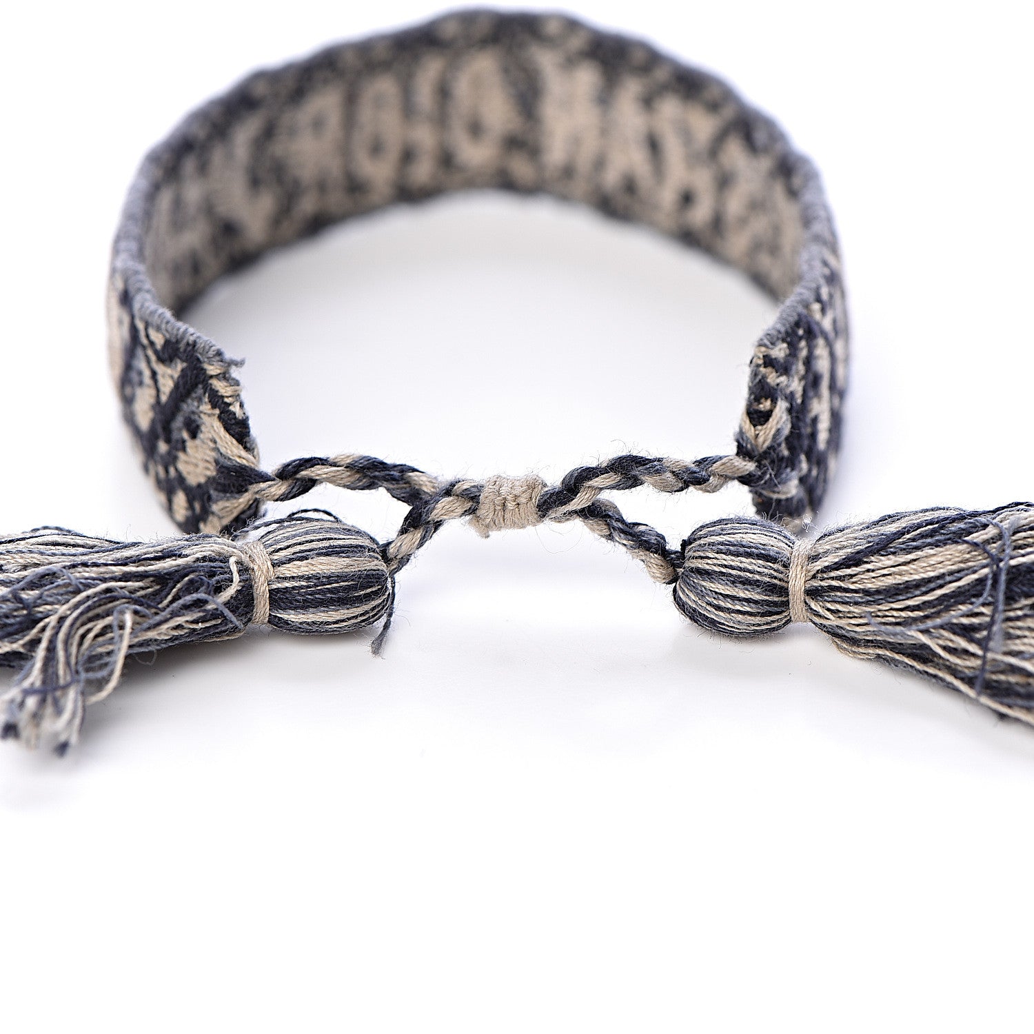 Christian Dior Woven Cotton J'Adior Friendship Bracelet Blue 4 of 4