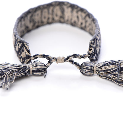 Christian Dior Woven Cotton J'Adior Friendship Bracelet Blue 4 of 4