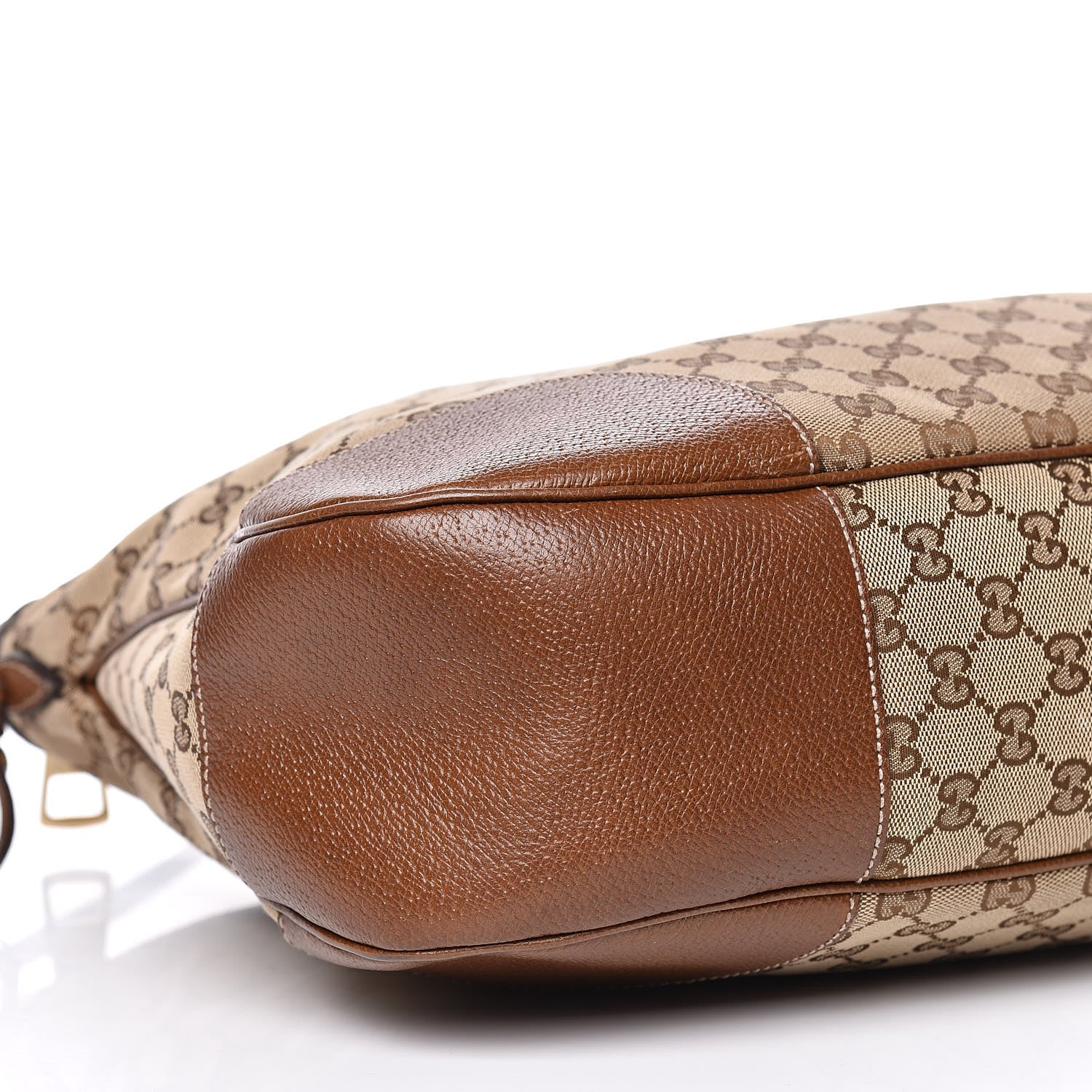 Gucci Monogram Textured Calfskin Large Bree Hobo Beige Ebony Nocciola 5 of 16