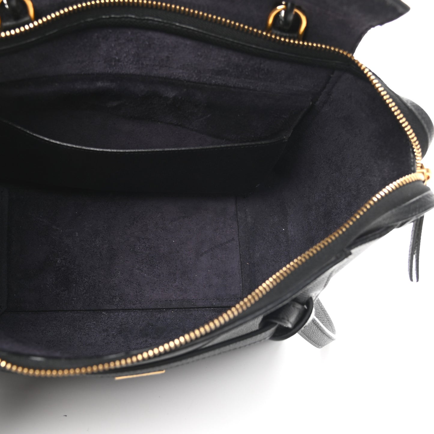 Grained Calfskin Micro Belt Bag Black