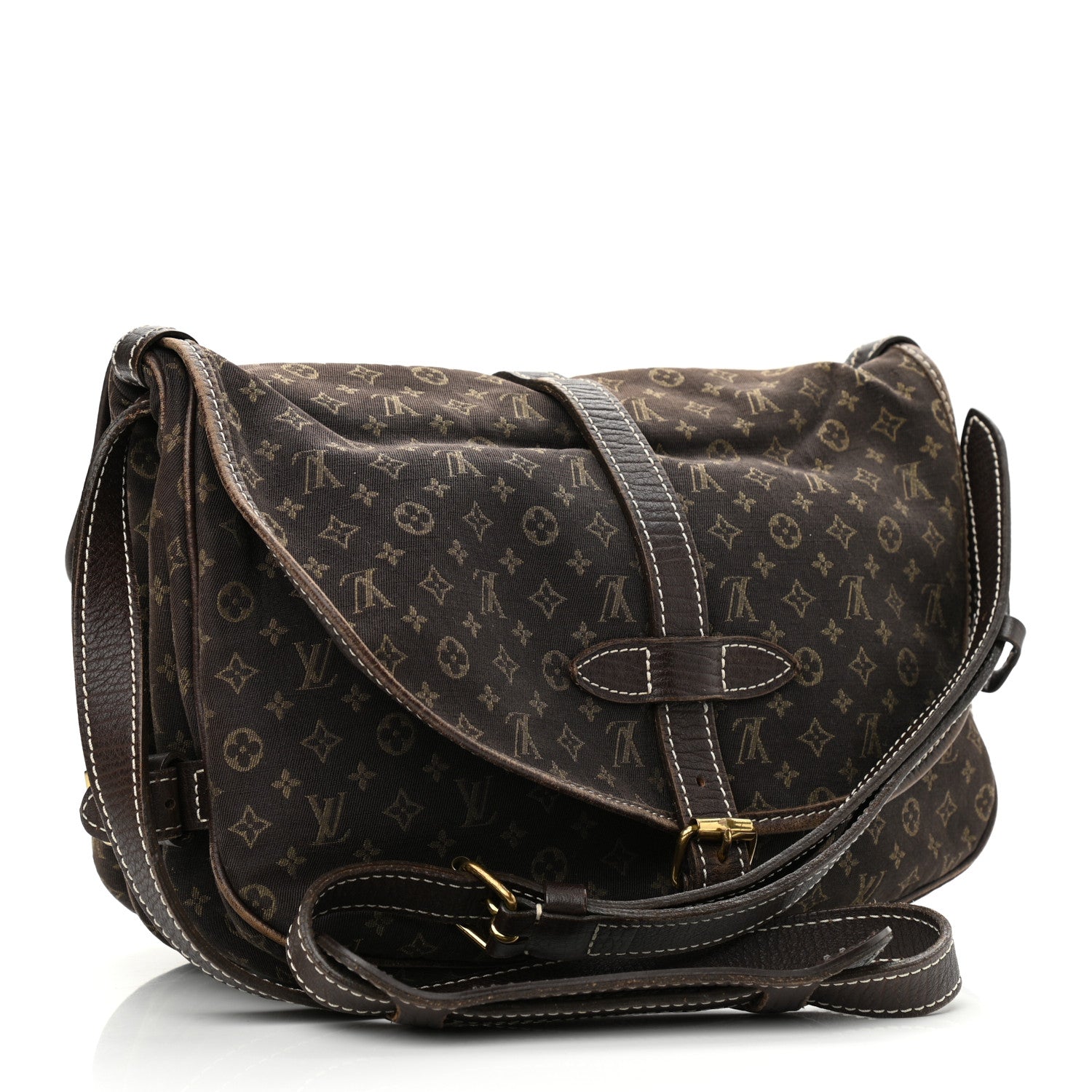 Louis Vuitton Monogram Mini Lin Saumur Ebene 3 of 18