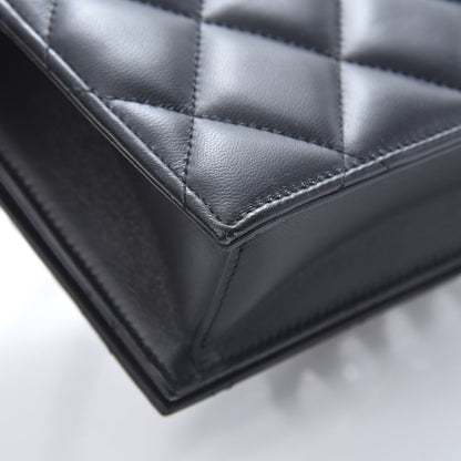 Alexander McQueen Lambskin Quilted Knuckle Shoulder Bag Black 11 of 13