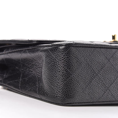 Chanel Caviar Quilted Medium Double Flap Black 14 of 16