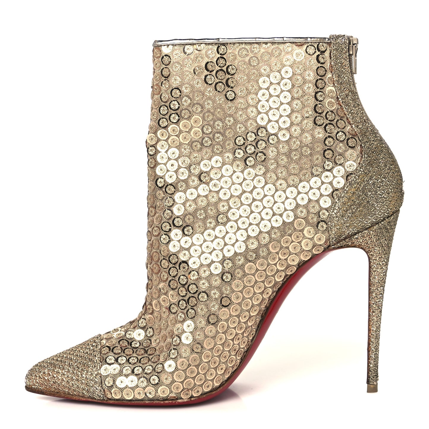 Glitter Diams Paillettes Gipsybootie 100 Ankle Boots 39 Nude