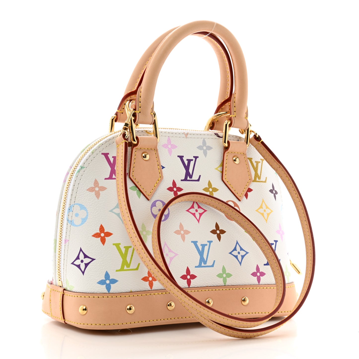 LV x TM Monogram Multicolor Alma BB White