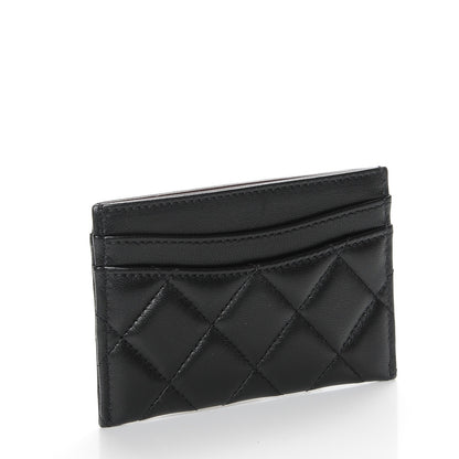 Chanel Lambskin Quilted Card Holder Black 3 of 9