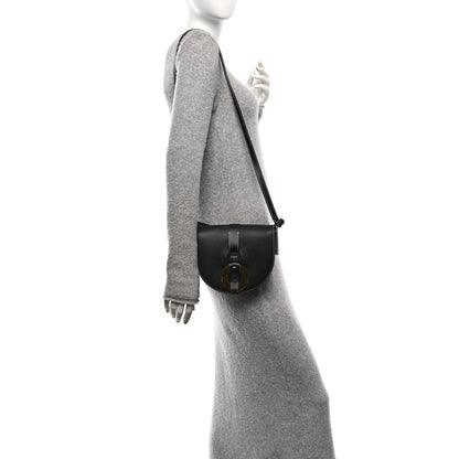 Chloe Grained Calfskin Small Darryl Saddle Crossbody Bag Black 2 of 9