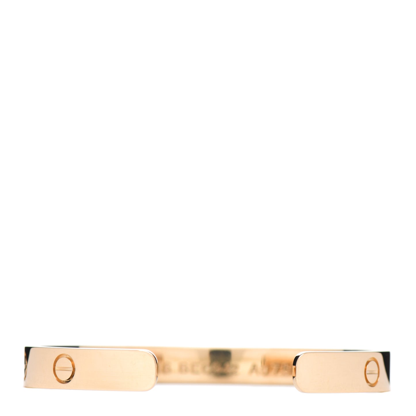 18K Yellow Gold LOVE Cuff Bracelet 16