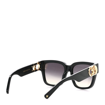 Louis Vuitton Acetate LV Link PM Square Sunglasses Z1566W Black 4 of 9