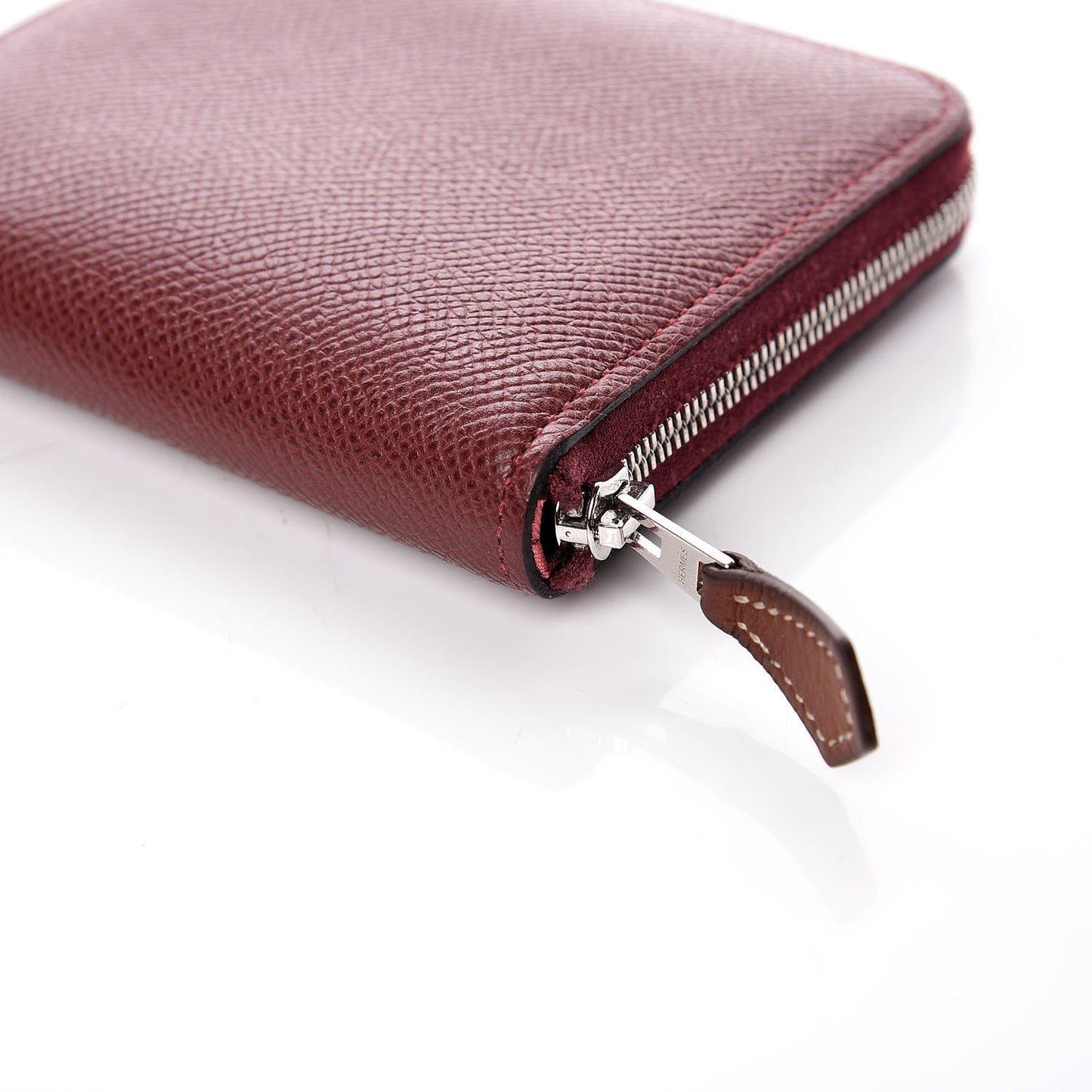 Epsom Silk'In Compact Wallet Rouge H Jaune Ambre Rose Ete