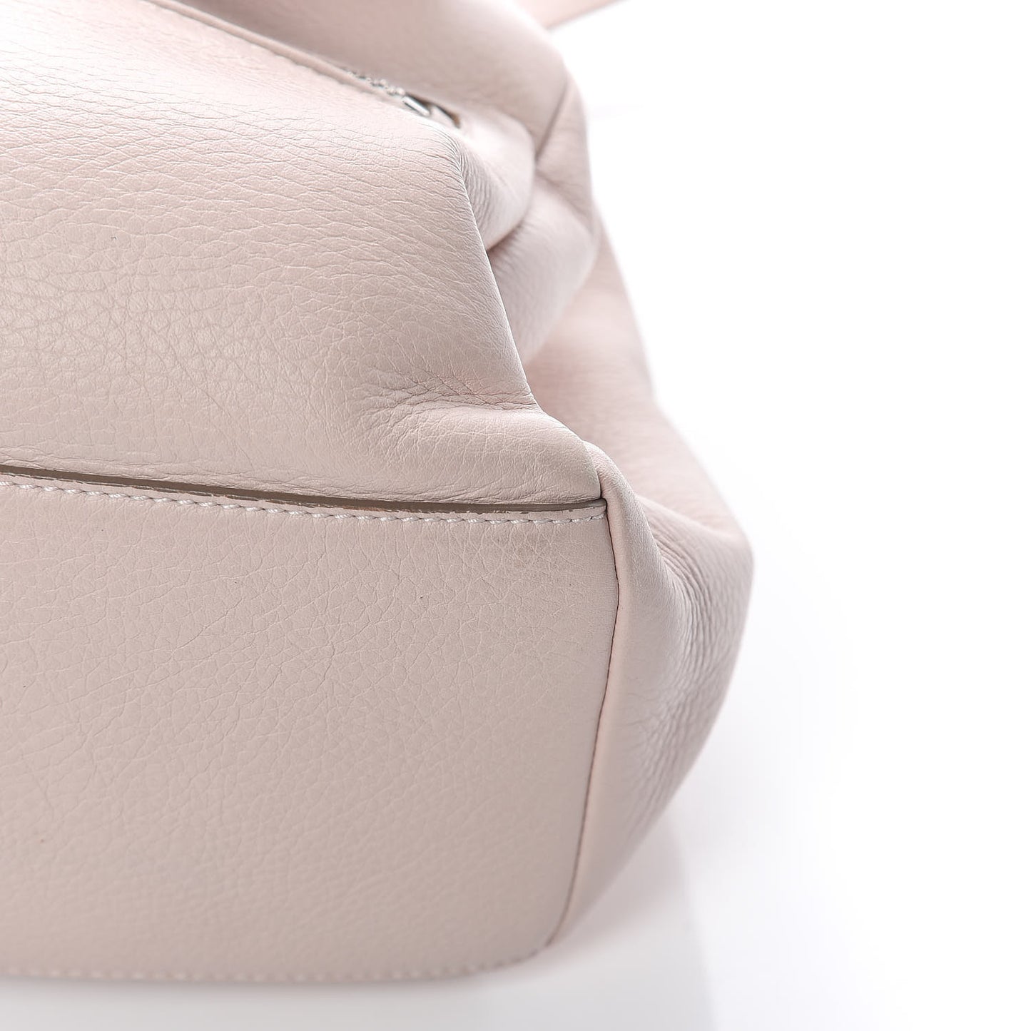 Calfskin Small Pandora Pure Flap Bag Nude Pink