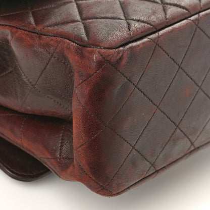 Chanel Lambskin Quilted Medium Double Sided Flap Brown 9 of 14