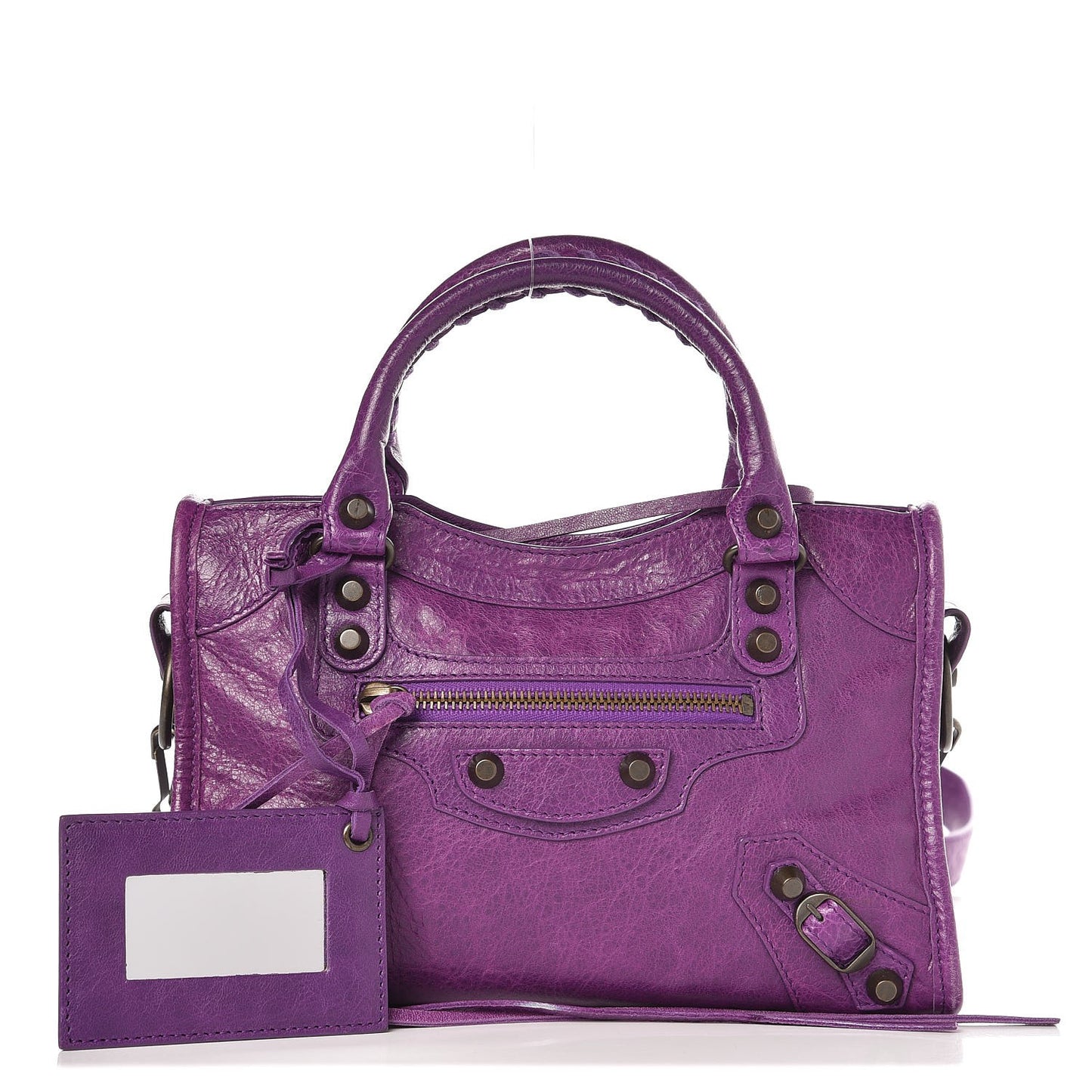 Agneau Giant 12 Silver Hardware Mini City Ultraviolet