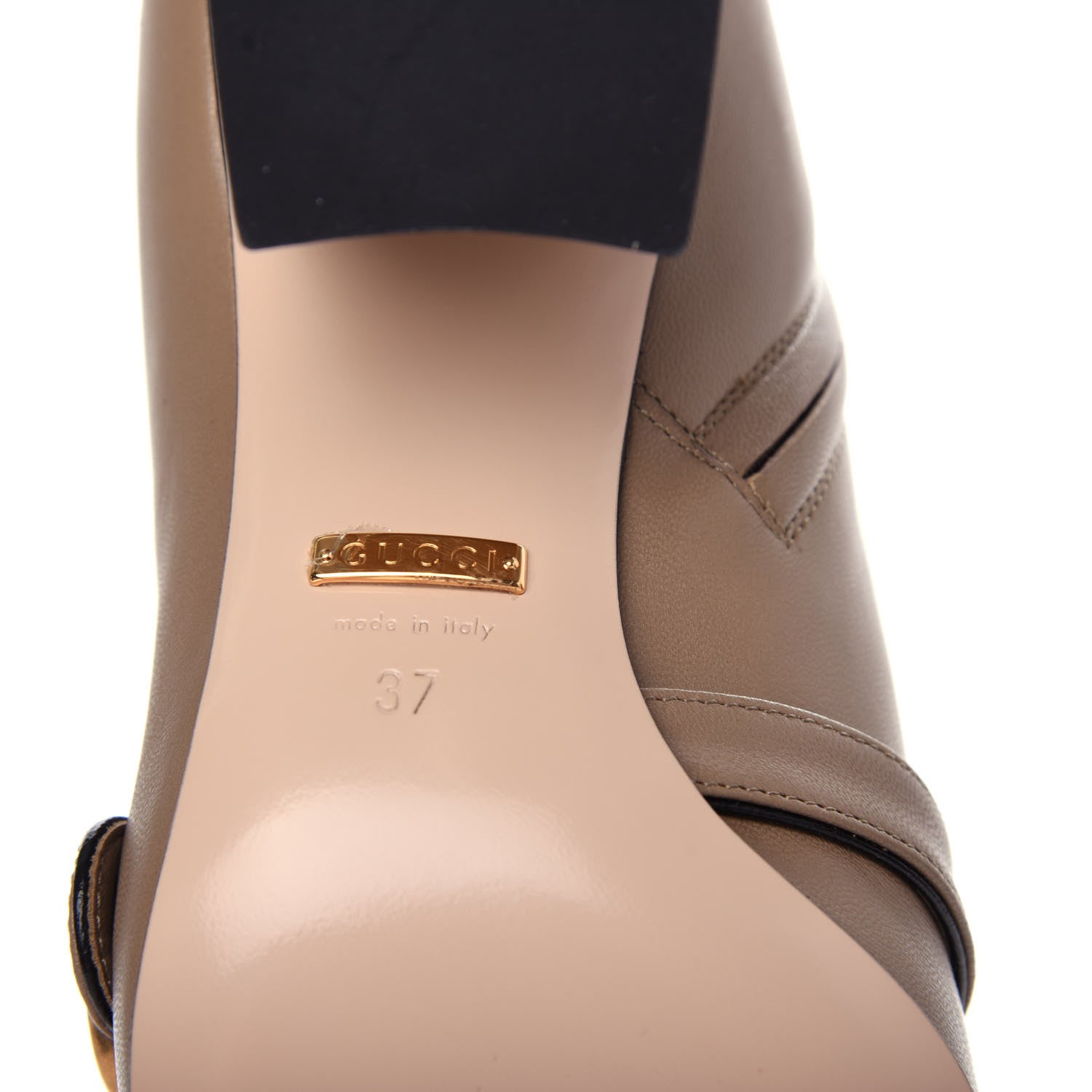 Gucci Malaga Kid GG Marmont Fringe 75mm Ankle Boots 37 Mud 9 of 11