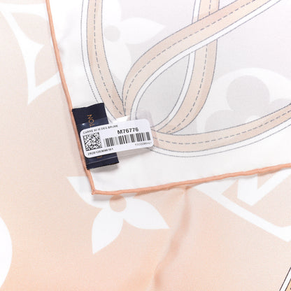 Louis Vuitton Silk Monogram Gradient By The Pool Square Scarf Brume 3 of 3