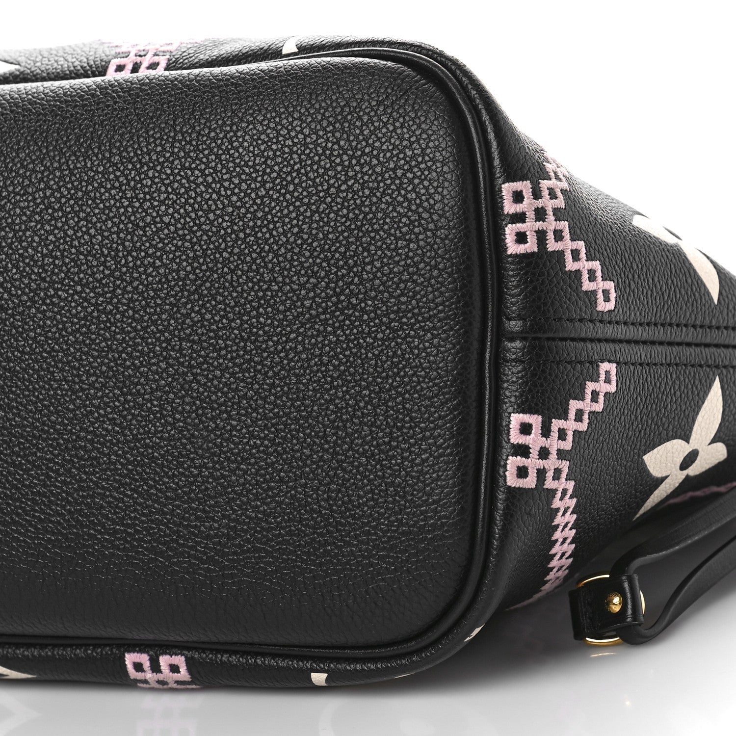 Louis Vuitton Empreinte Monogram Giant Broderies Neverfull MM Black 9 of 11