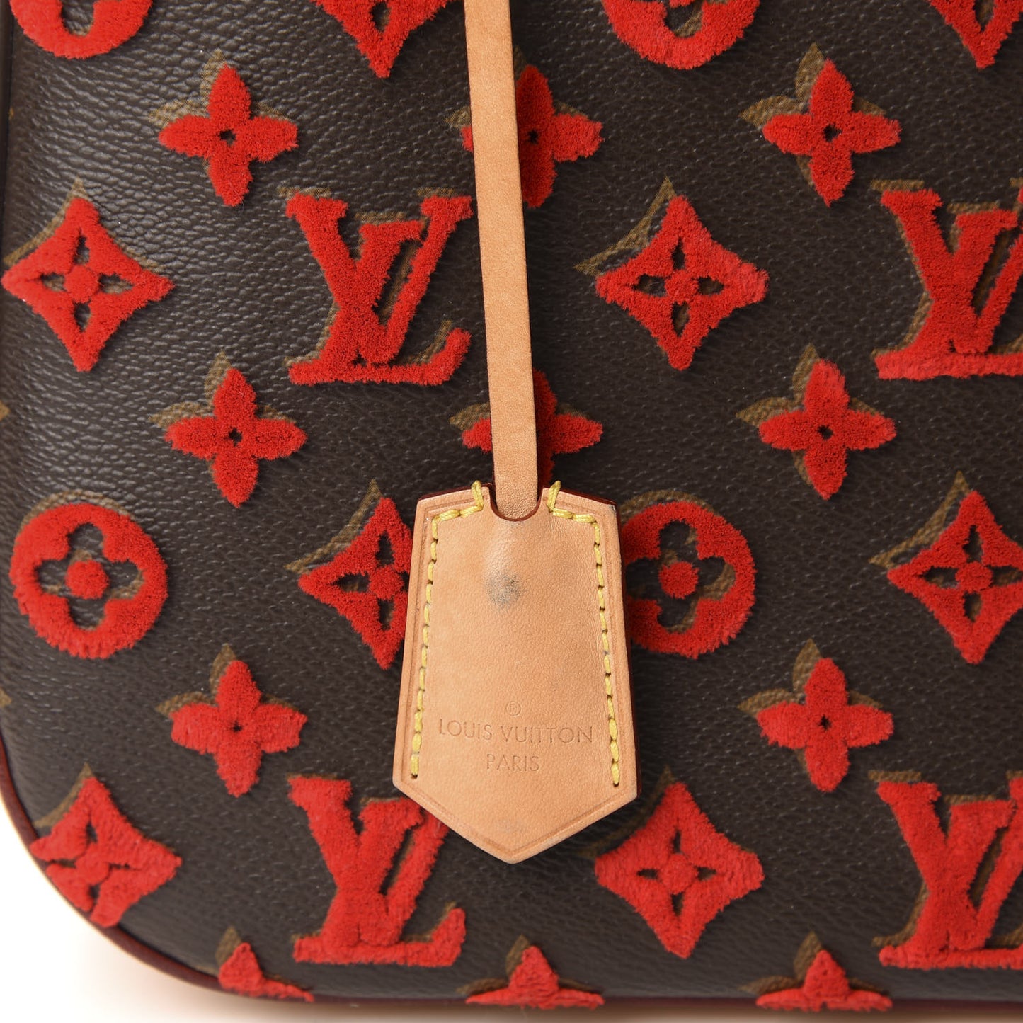 Monogram Tuffetage Deauville Cube Red