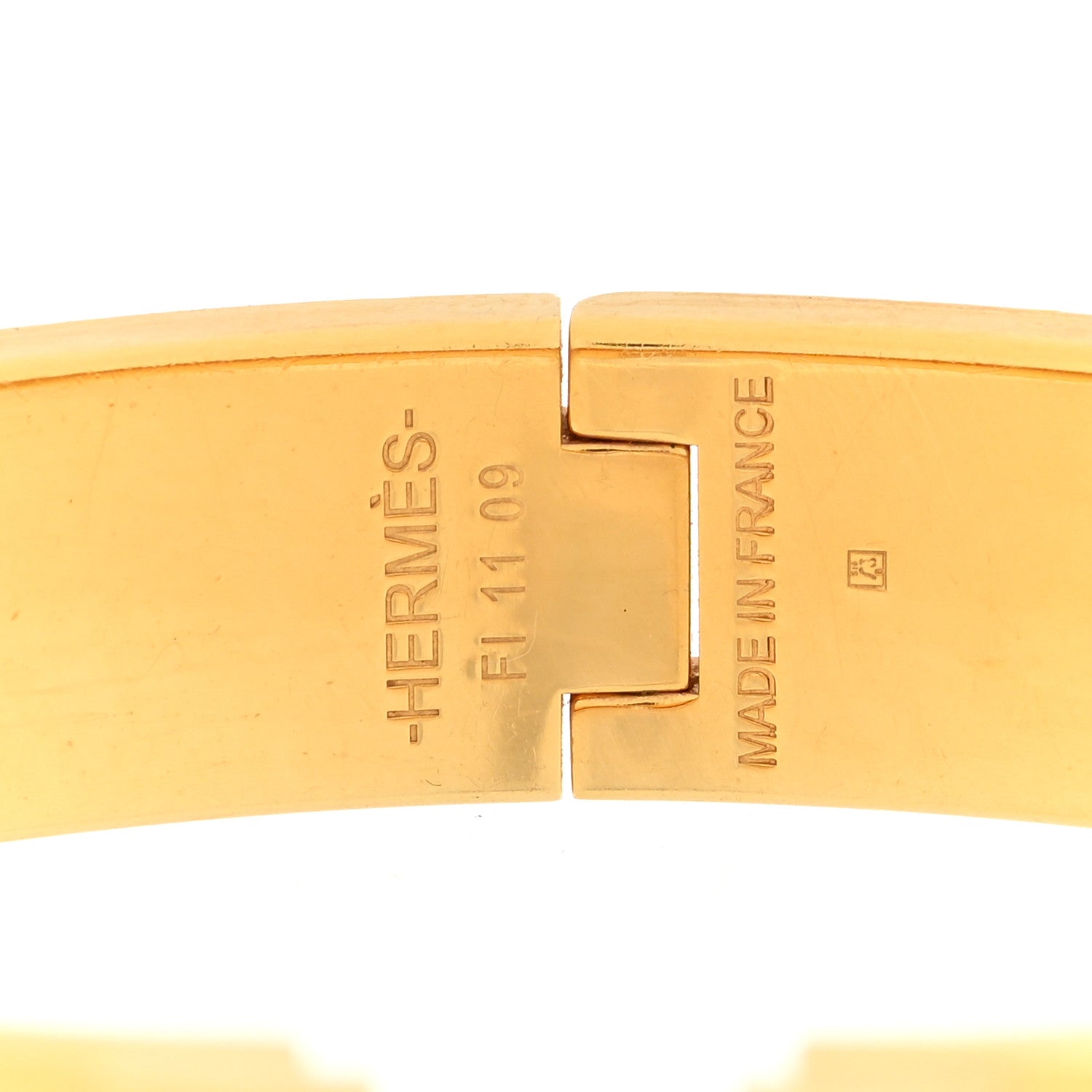 Hermes Enamel Narrow Clic Clac H Bracelet PM White 4 of 5