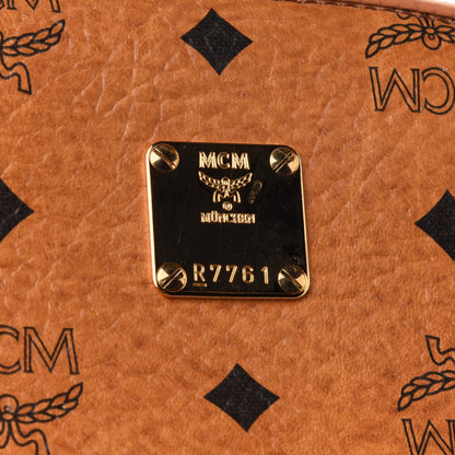 MCM Visetos Heritage Large Cosmetic Pouch Cognac 6 of 12