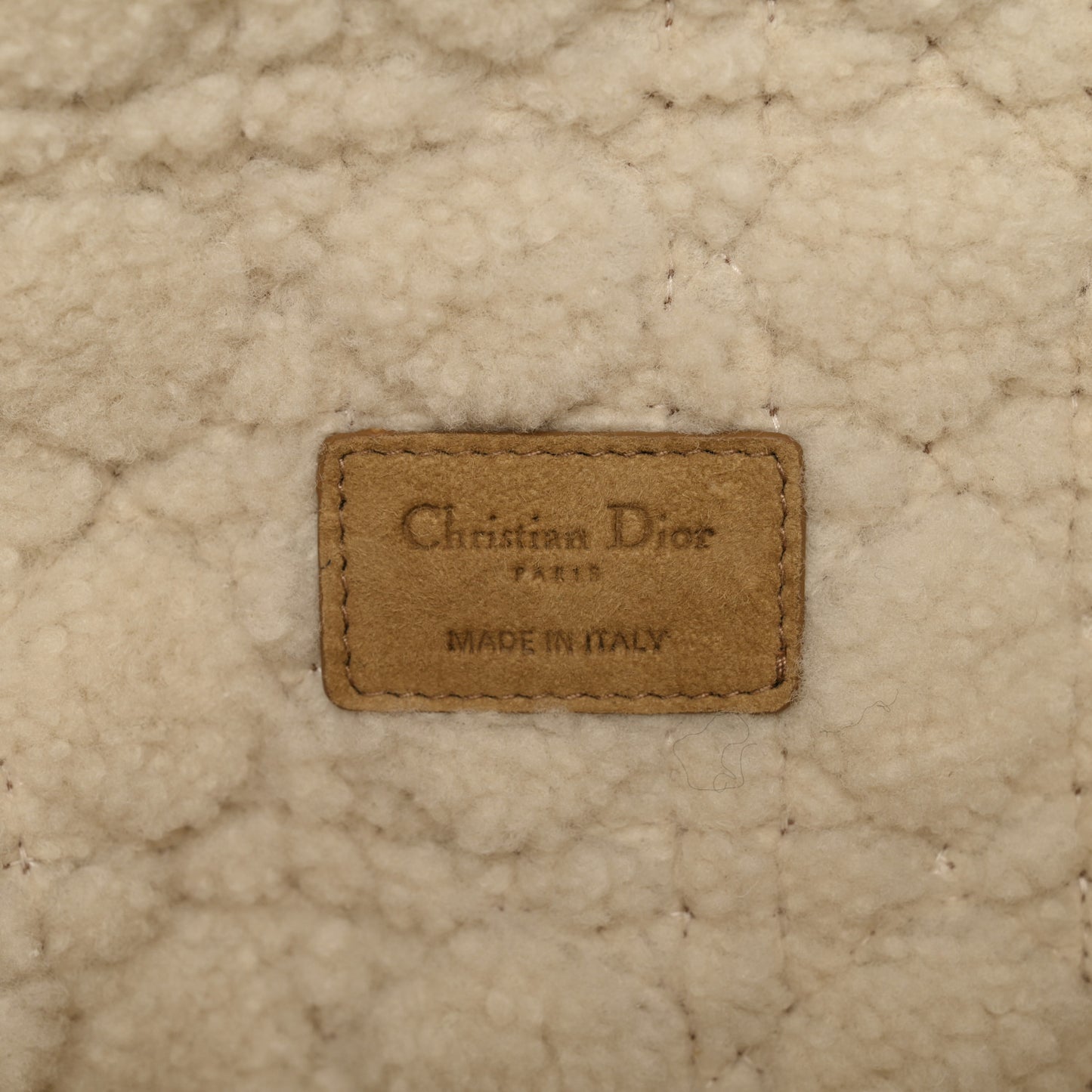 Shearling Cannage Large Caro Bag Camel