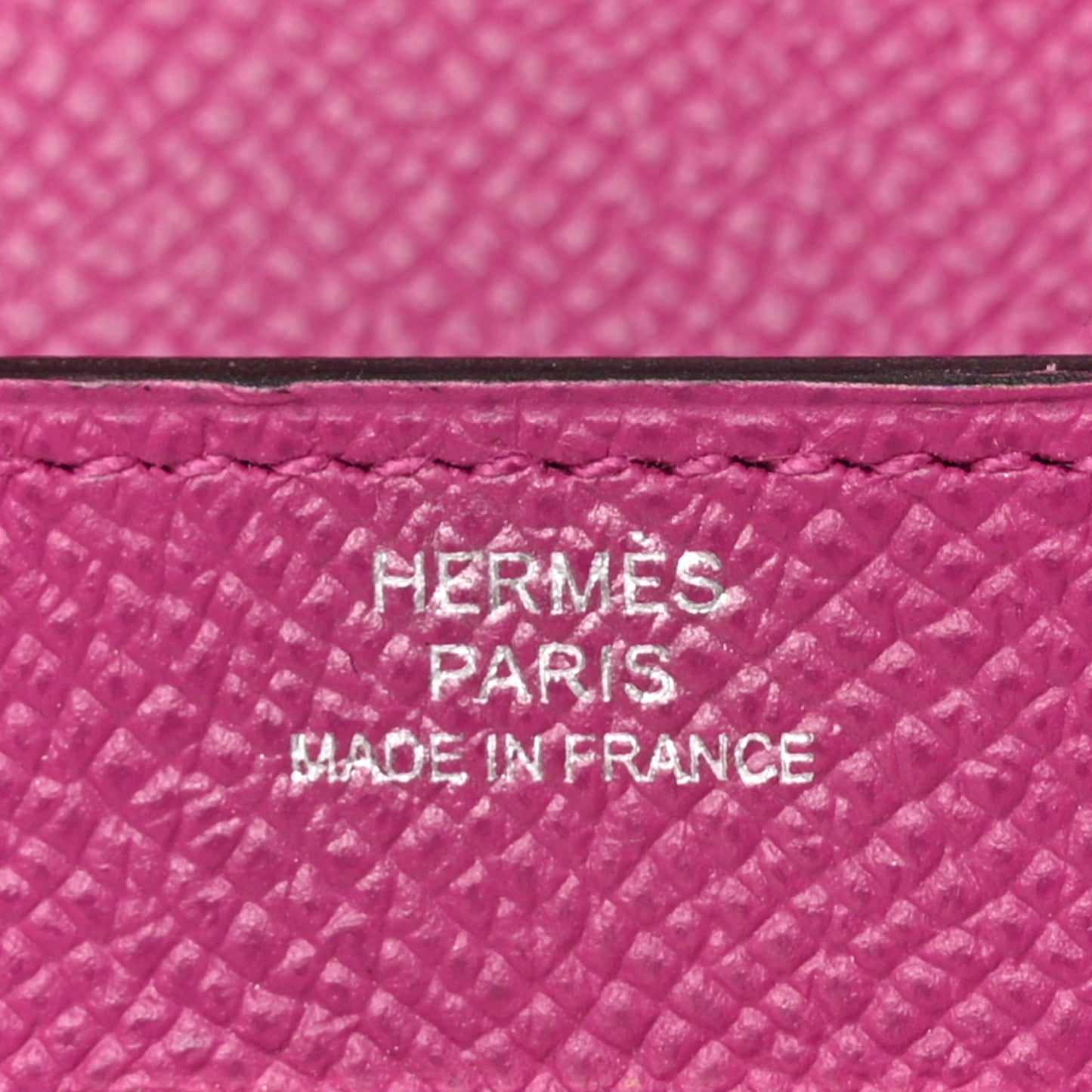 Epsom Kelly Longue Wallet Rose Pourpre