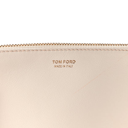 Tom Ford Calfskin Perforated Logo Tote White 7 of 11