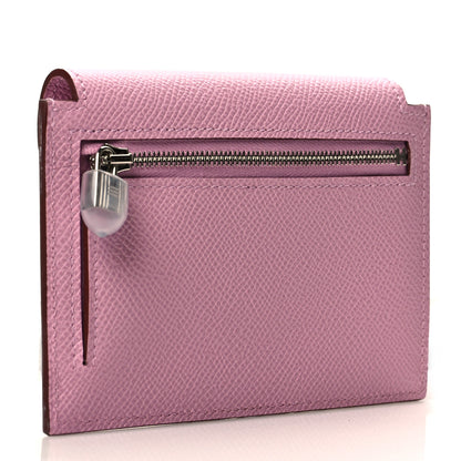 Hermes Epsom Kelly Pocket Compact Wallet Mauve Sylvestre 3 of 8