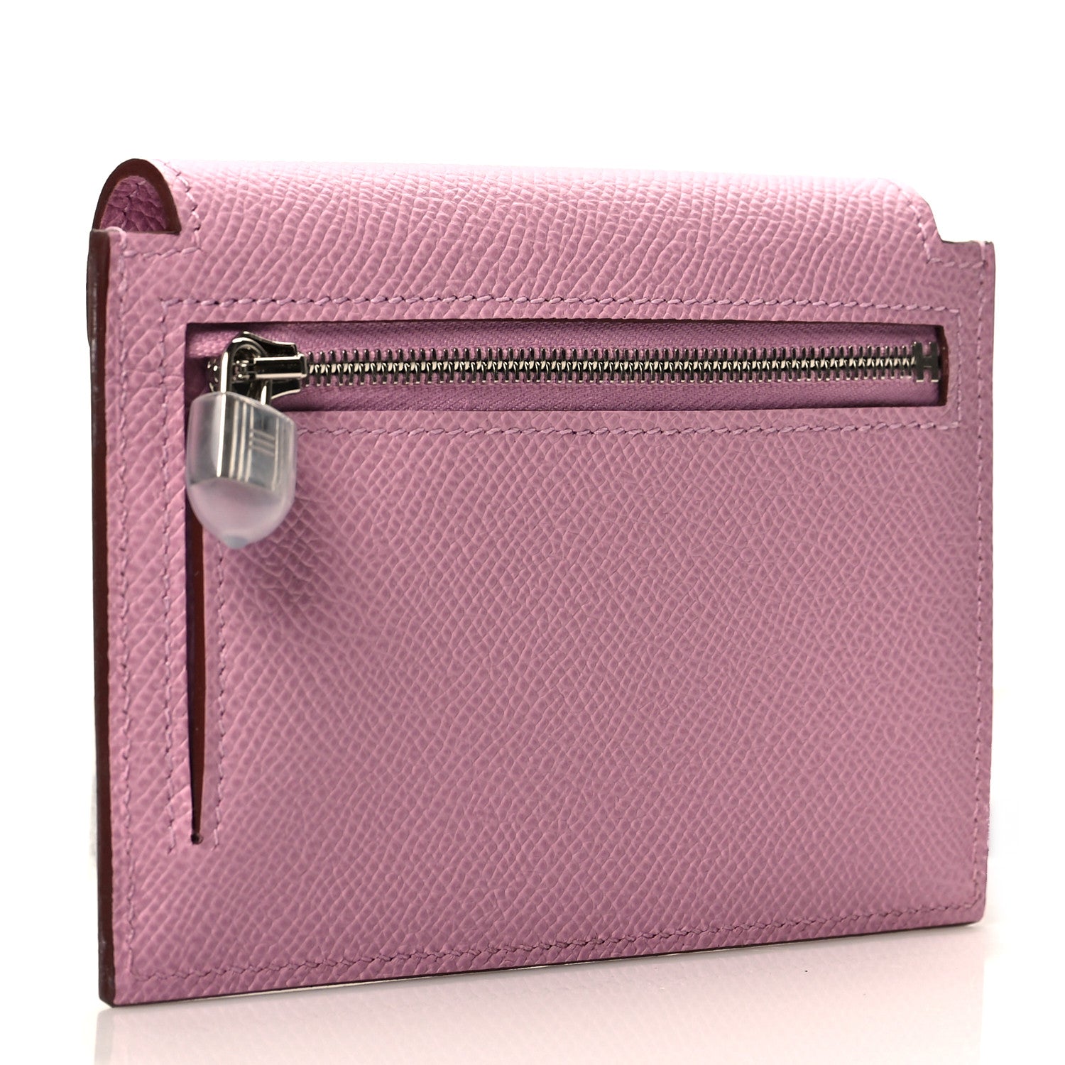 Hermes Epsom Kelly Pocket Compact Wallet Mauve Sylvestre 3 of 8