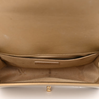 Chanel Metallic Patent Calfskin Quilted Medium Boy Flap Gold 5 of 13