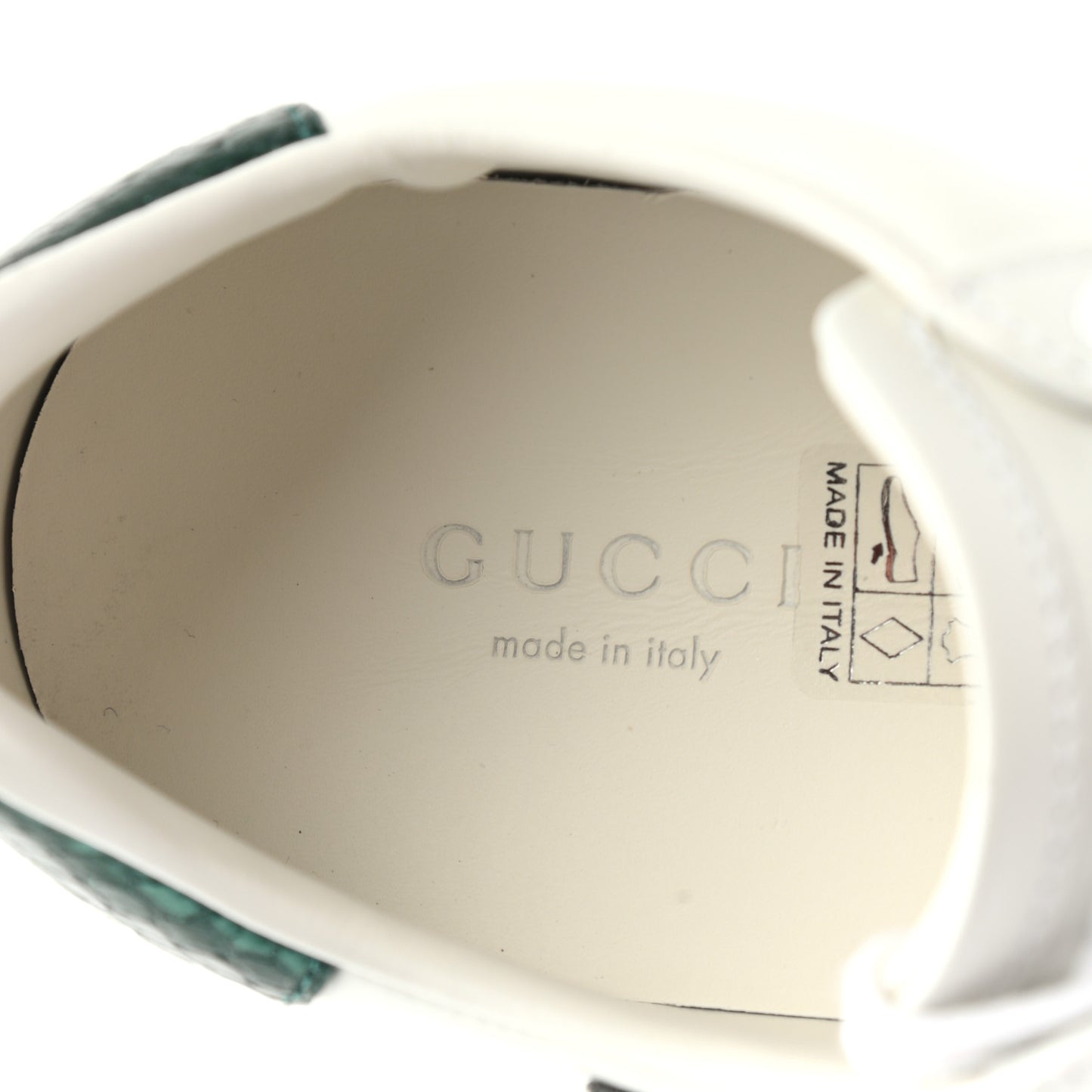 Calfskin Web Studded Womens Arrow Ace Sneakers 35 White