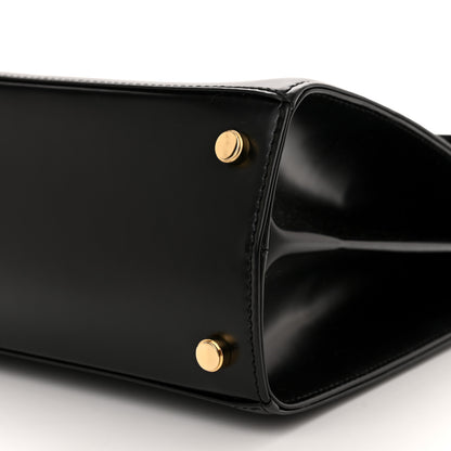 Salvatore Ferragamo Brushed Off Calfskin Iconic Top Handle Bag Black 9 of 11