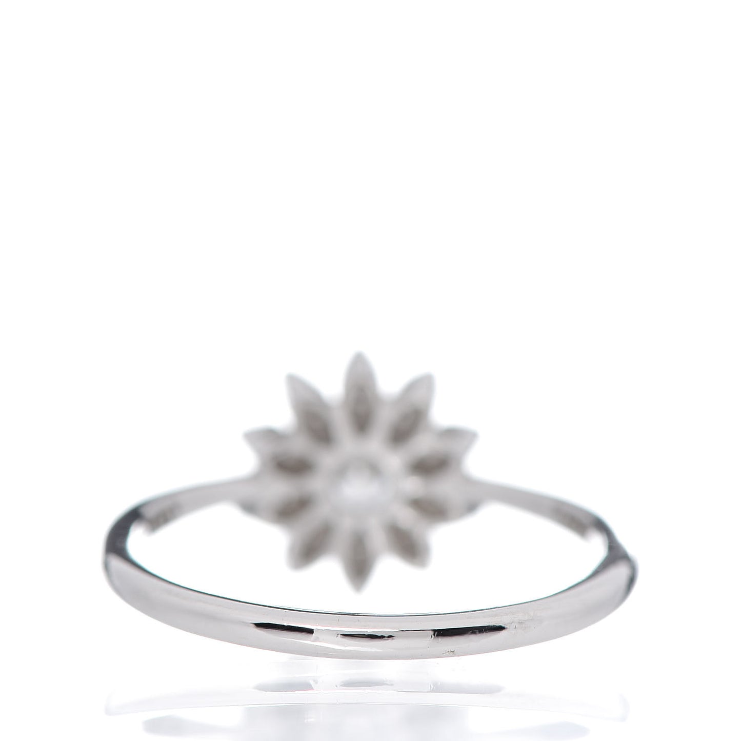Platinum Diamond Enchant Garden Flower Ring 50 5.5