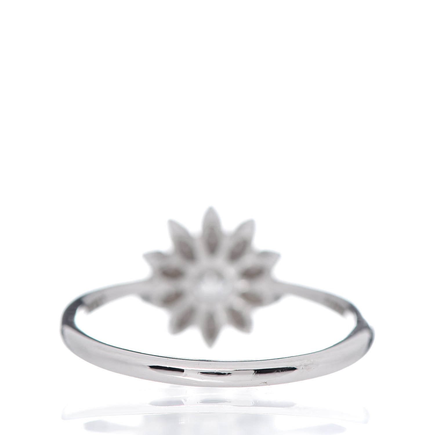 Tiffany Platinum Diamond Enchant Garden Flower Ring 50 5.5 4 of 5