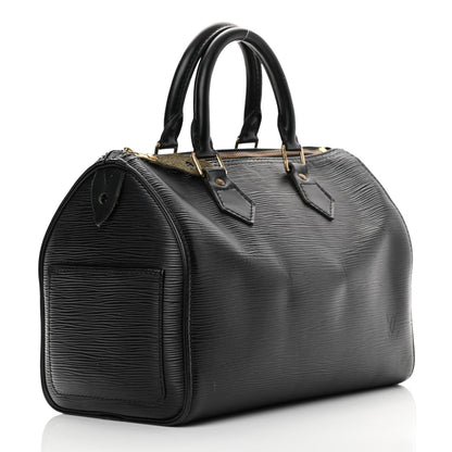 Louis Vuitton Epi Speedy 25 Black 3 of 22